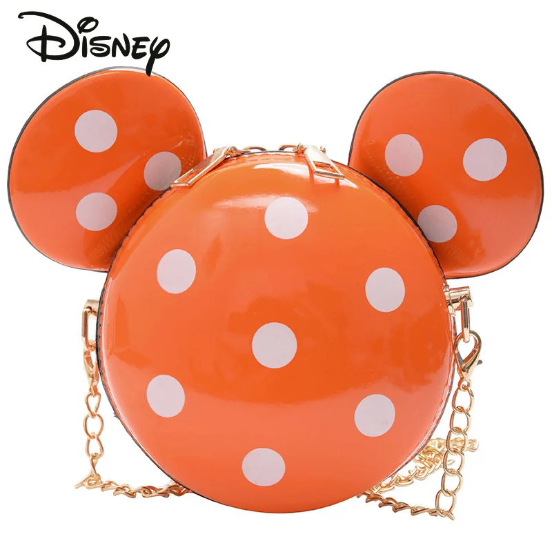 Disney Mickey Women's Shoulder Bag Fashion High Quality Cute Children's Crossbody Bag Shopping Bag Cartoon Children's Mini Bag