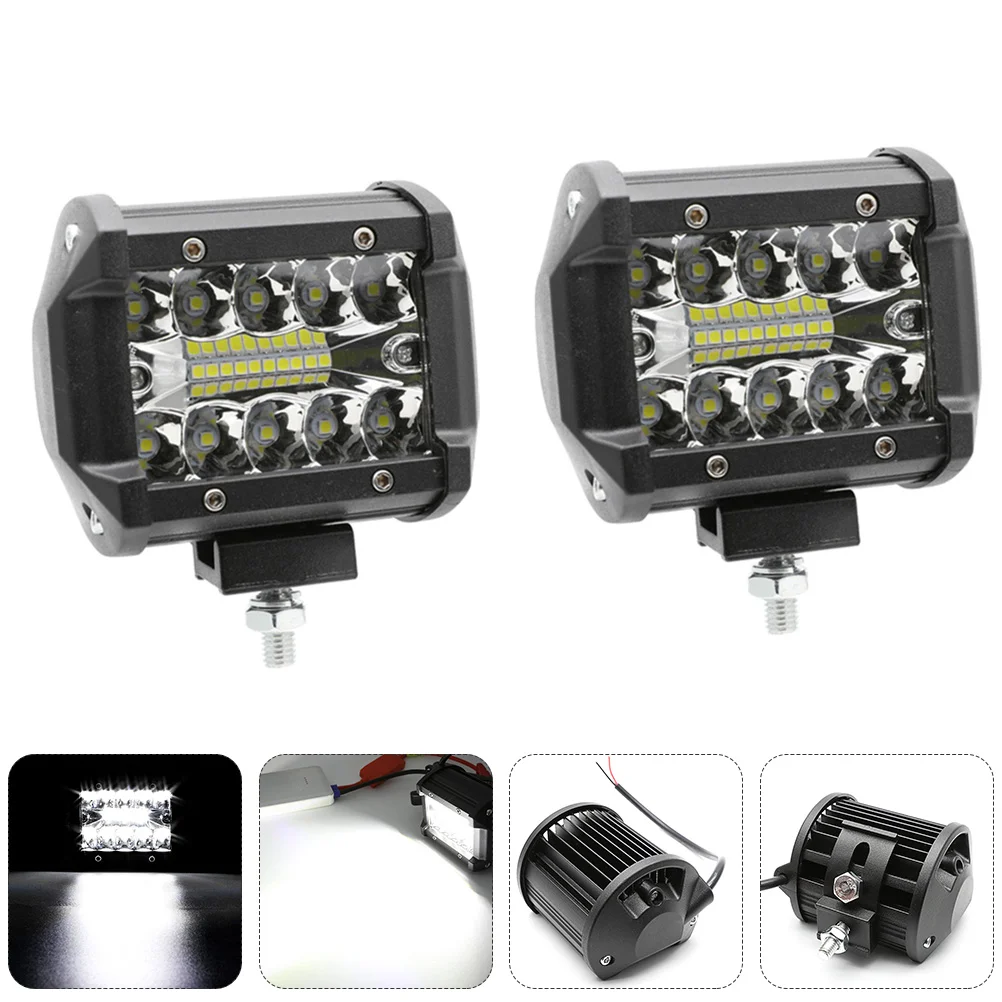 

2 Pcs Car Strip Light Driving Fog Motorbike Lights LED Motorcycle Headlight Work Bar Working Lamp