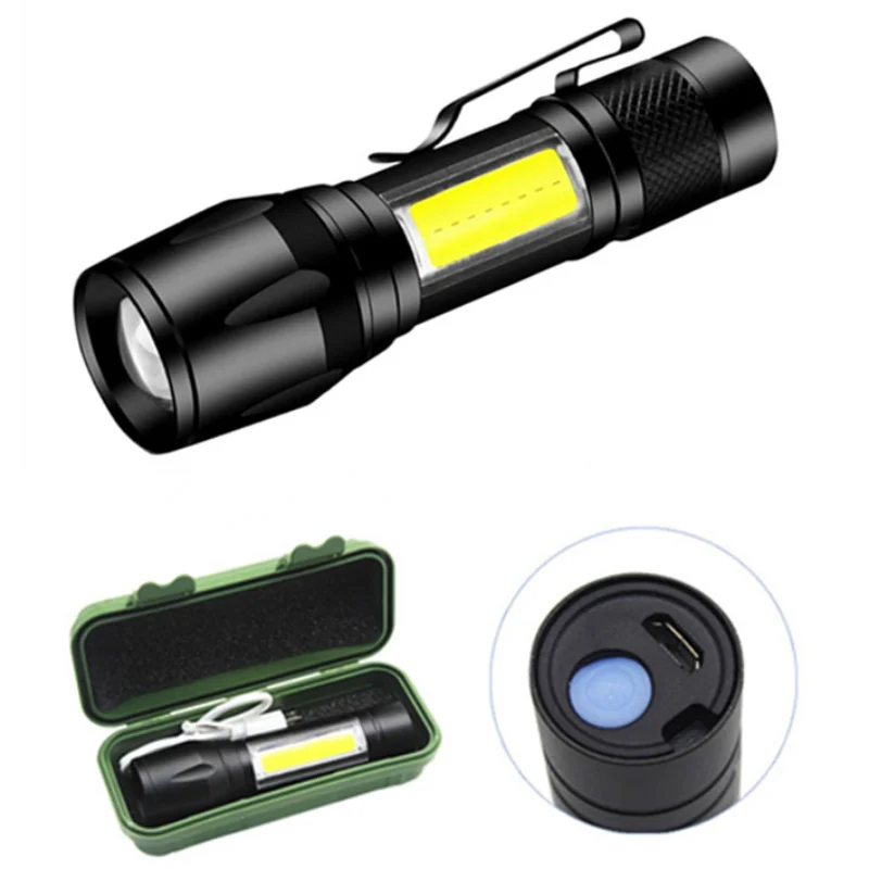 

ZK30 Built In Battery Mini Led Flashlight Zoom Focus Torch Lamp Rechargeable USB Lantern Adjustable Outdoor Led Penlight