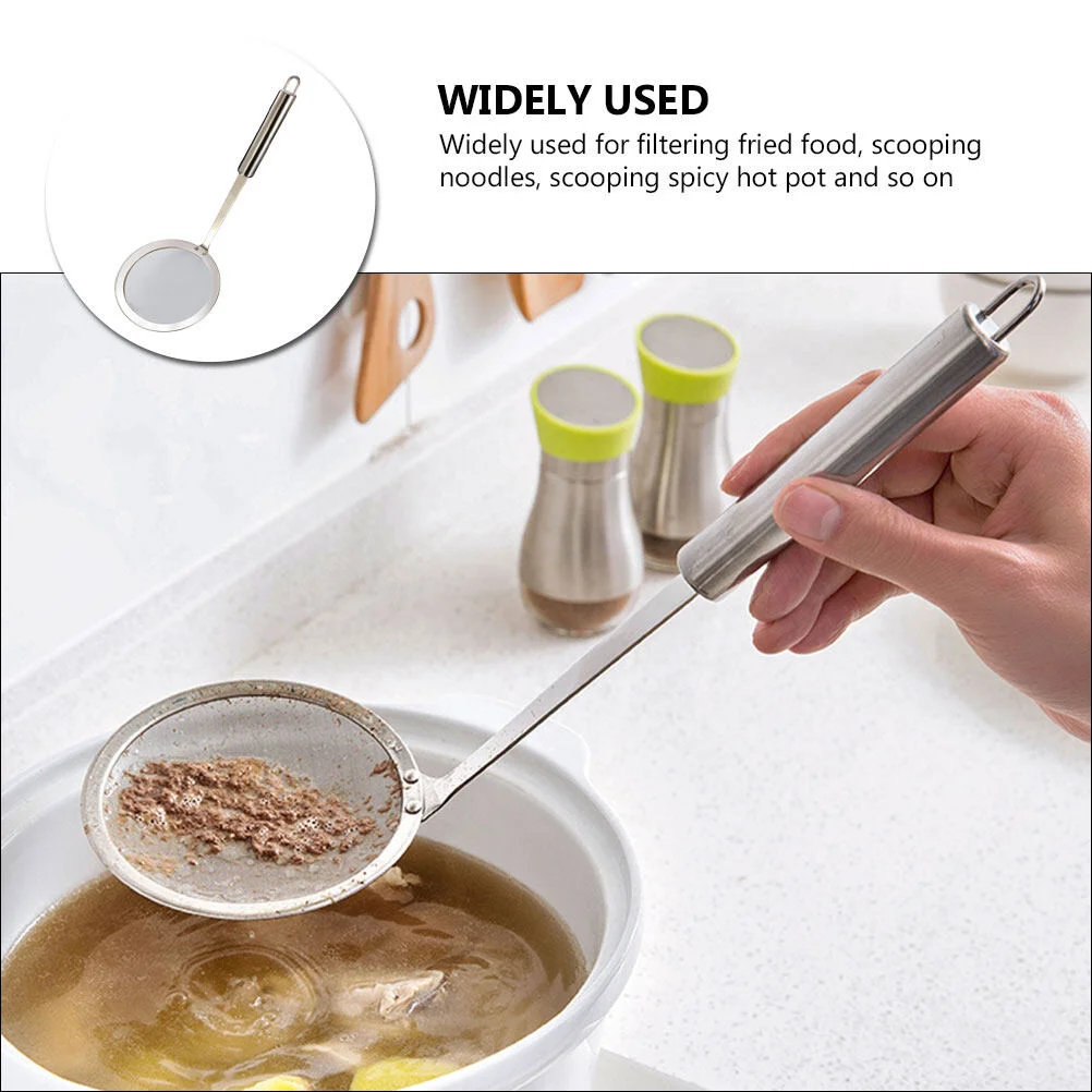 

Large Stock Pot Kitchen Accessory Hot Stainless Steel Colander Spider Metal Strainer Strainer