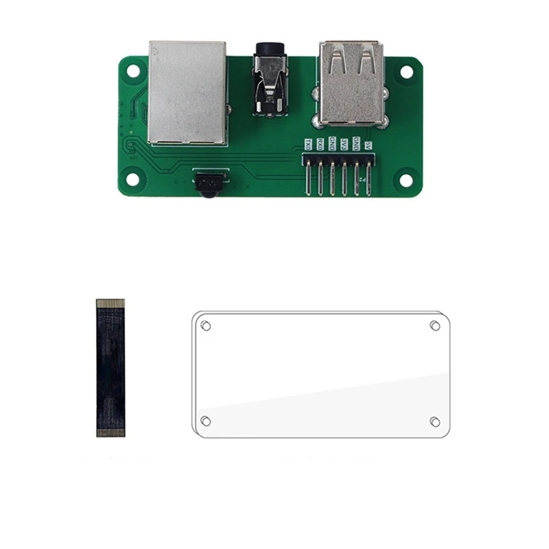 Для платы расширения Walnutpi Zerow порт Ethernet 100 м 2XUSB2.0 3 5 мм аудиовыход с акриловым