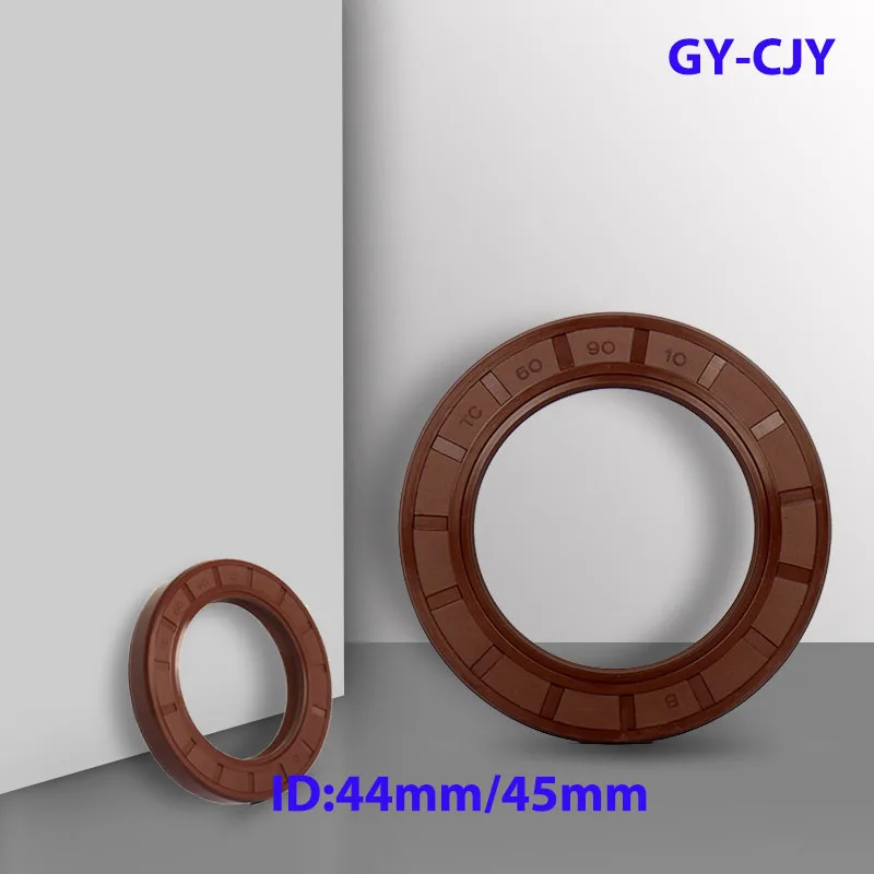 

1Pcs ID:44mm/45mm TC/TG4 FKM Framework Oil Seal Rings Outer Dia: 52mm-100mm Thickness 7mm-12mm Fluoro Rubber Gasket Rings