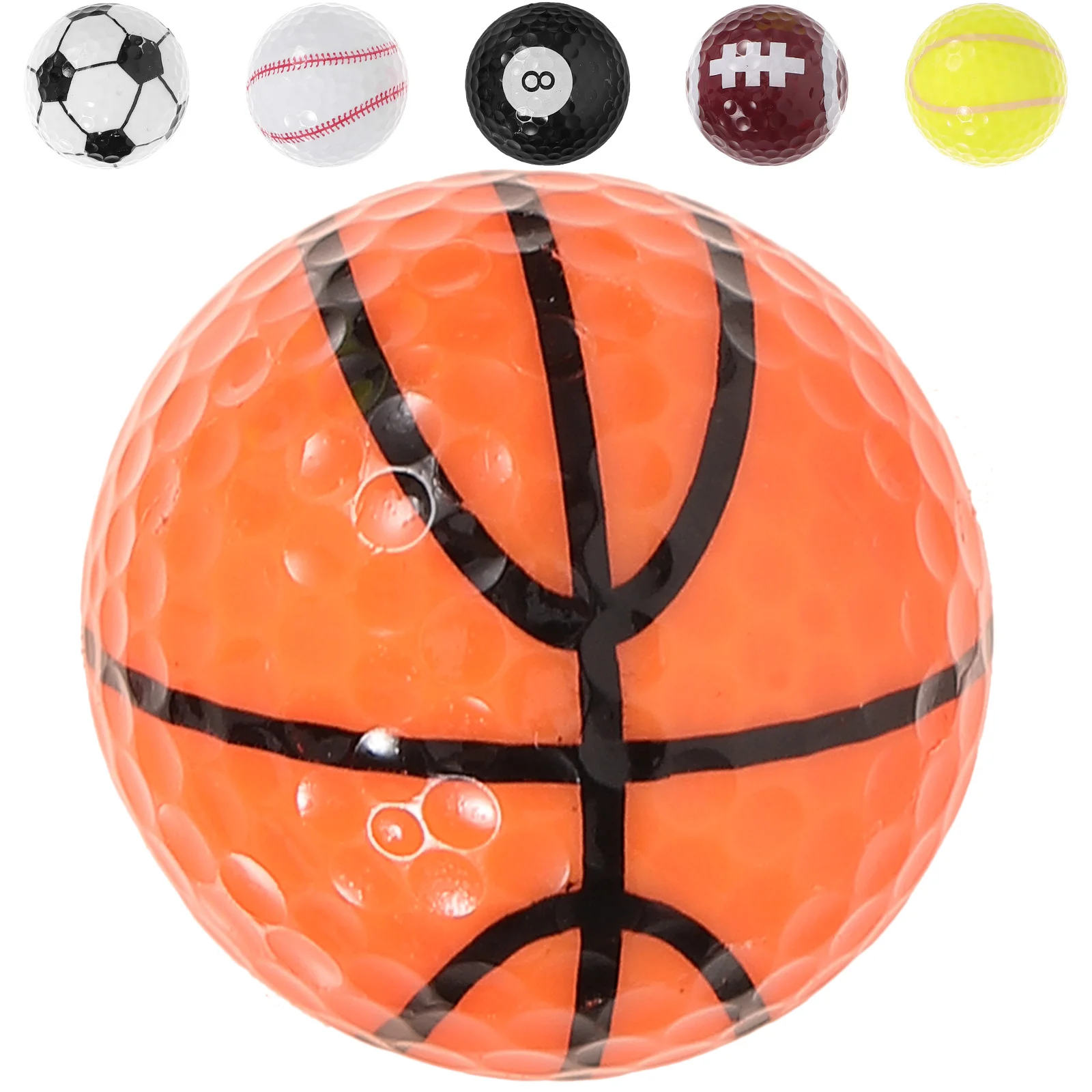

Small Golfing Ball Golfing Colored Women Mini Plastic Practice Synthetic Rubber Training