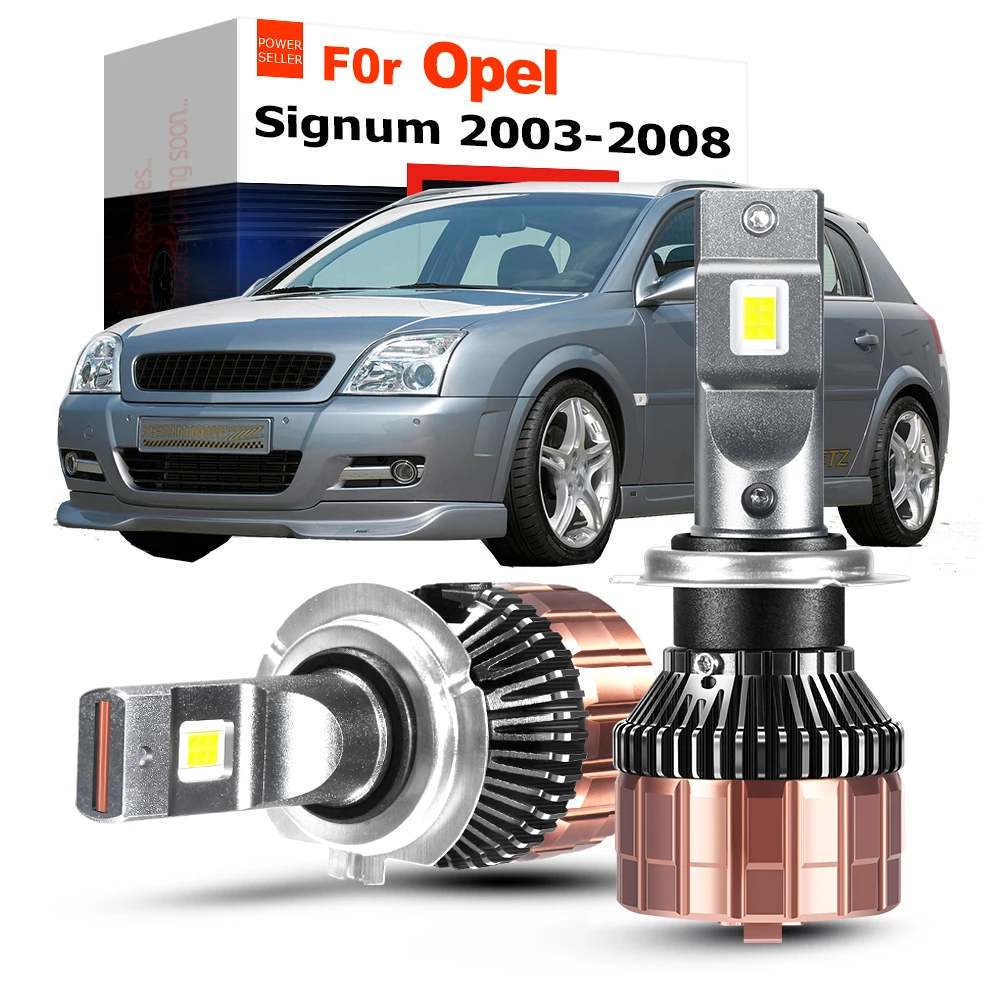 

2 Pcs Car Front LED Headlight High Low Beam 100W 20000LM No Error Head Light Bulb For Opel Signum Hatchback (Z03) 2003-2008