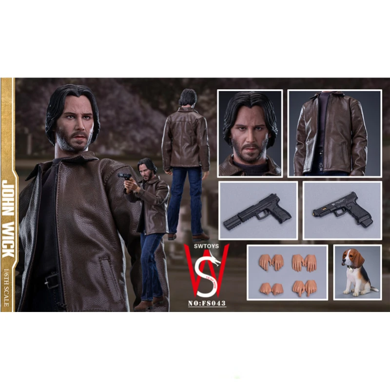 

In Stock SWTOYS FS043 TH SCALE 1/6 Killing God John Wick Soldier Doll Action Figure Toy Gift Model Collection Hobbies