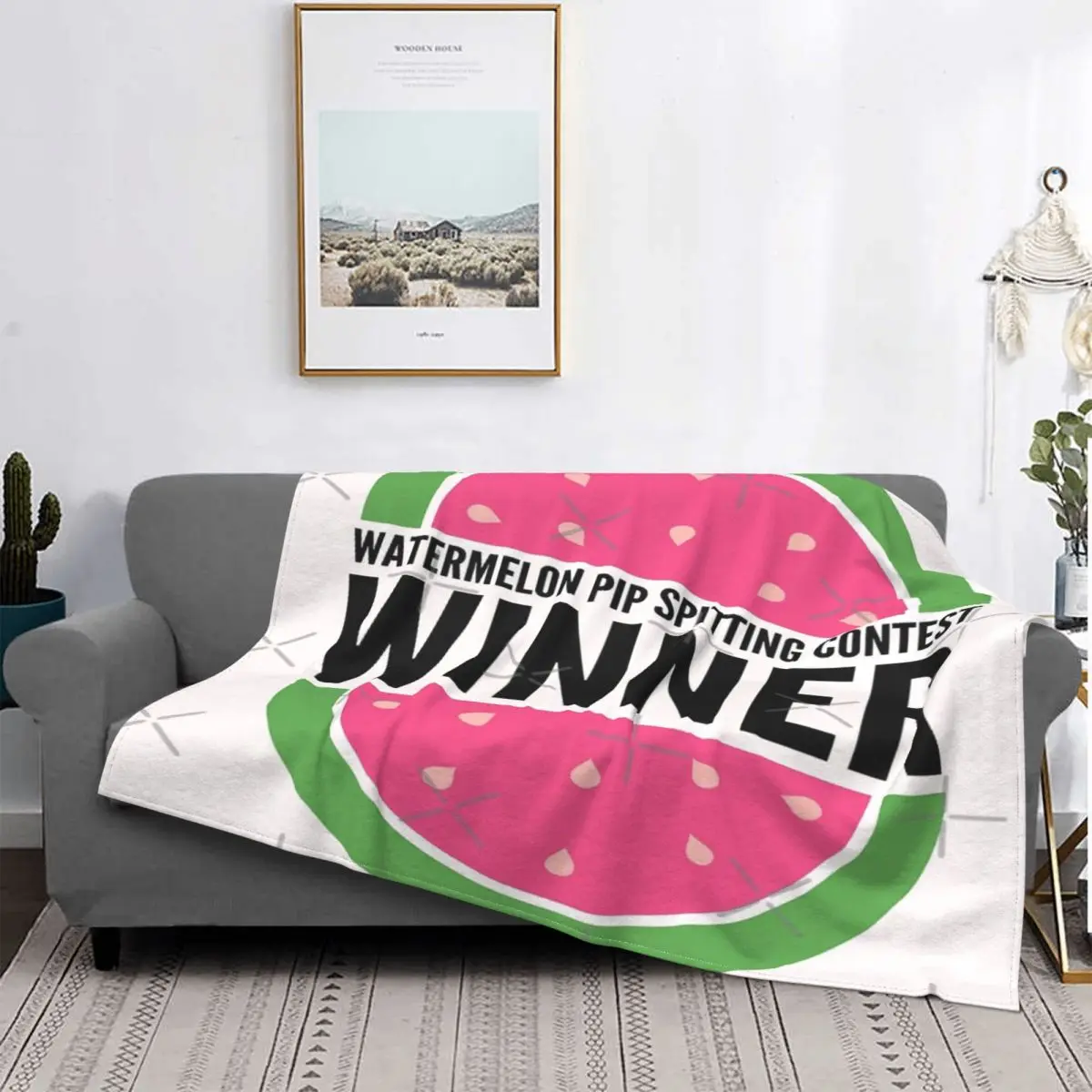 

Manta a cuadros para el sofada, manta с принтом Sandia, alfombra para la cama, 135 muselina