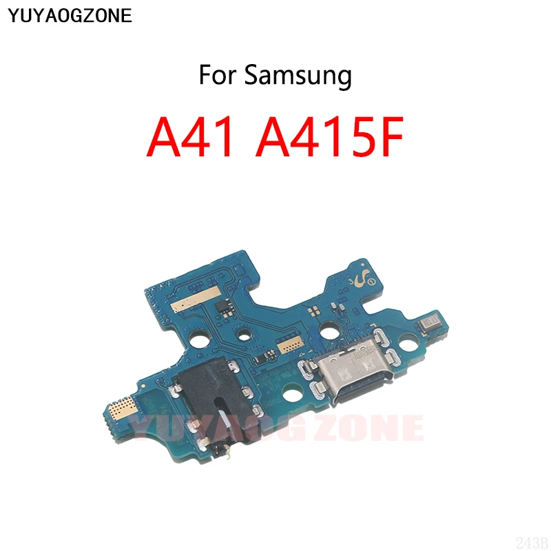 

10 шт./лот для Samsung Galaxy A41 A415F USB-коннектор для док-станции, разъем для разъема, штепсельная плата для зарядки, гибкий кабель