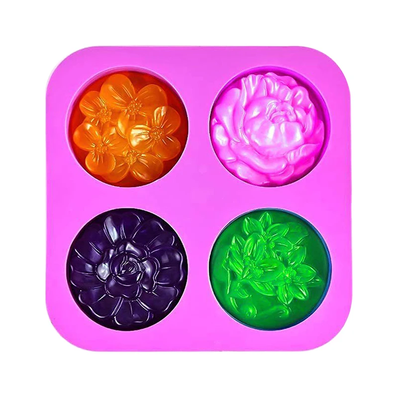

Flower Silicone Soap Molds Homemade Soap Mold Muffin Pudding Jelly Brownie and Cheesecake Handmade Soap New Silicone Cake Mold