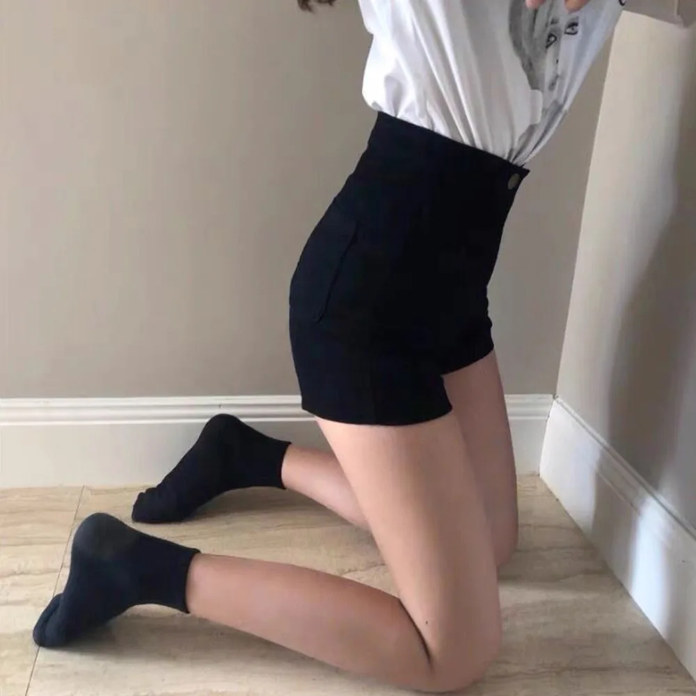 Шорты Feynzz женские джинсовые с завышенной талией повседневные пикантные