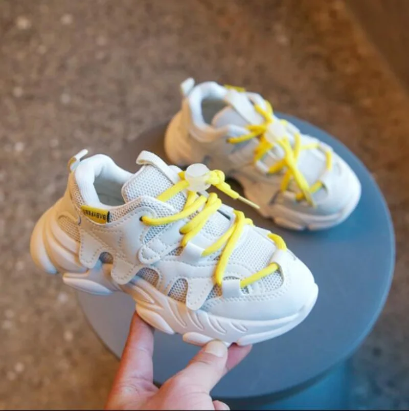 

New Spring Fashion Breathable Children Shoes Boys Girls Casual Shoes Spring Soft Kids Sneakers Tenis Unisex Air Mesh Shoes 2-14Y