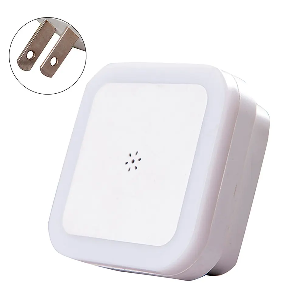 

Light Sensor Control Night Light Mini US Plug Novelty Square Bedroom Lamp For Baby Gift Romantic Colorful Lighting