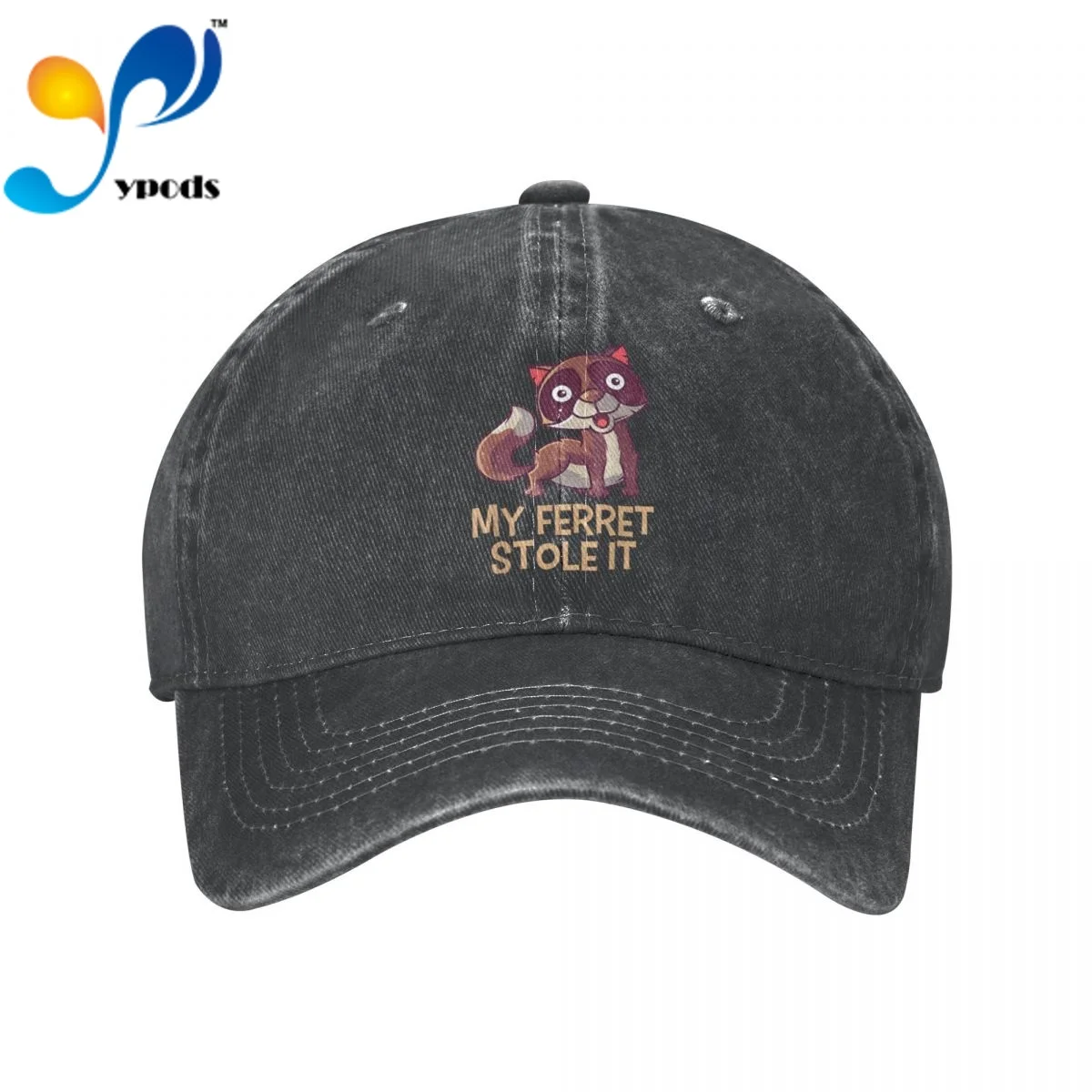 

New Brand Anime My Ferret Stole It Snapback Cap Cotton Baseball Cap Men Women Hip Hop Dad Hat Trucker