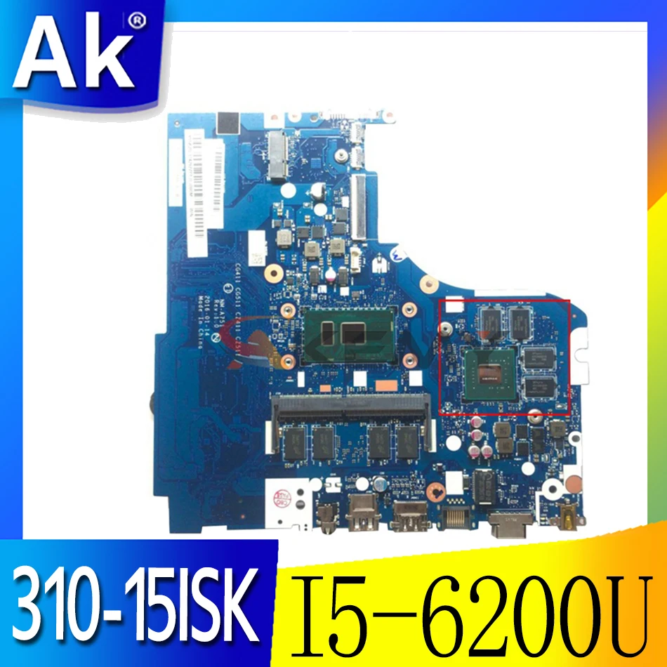 

Akemy подходит для Lenovo 310-15ISK 510-15ISK материнская плата для ноутбука NM-A751 CPU I5 6200U GPU GT940M 2 Гб ОЗУ 4 ГБ 100% тестовая работа