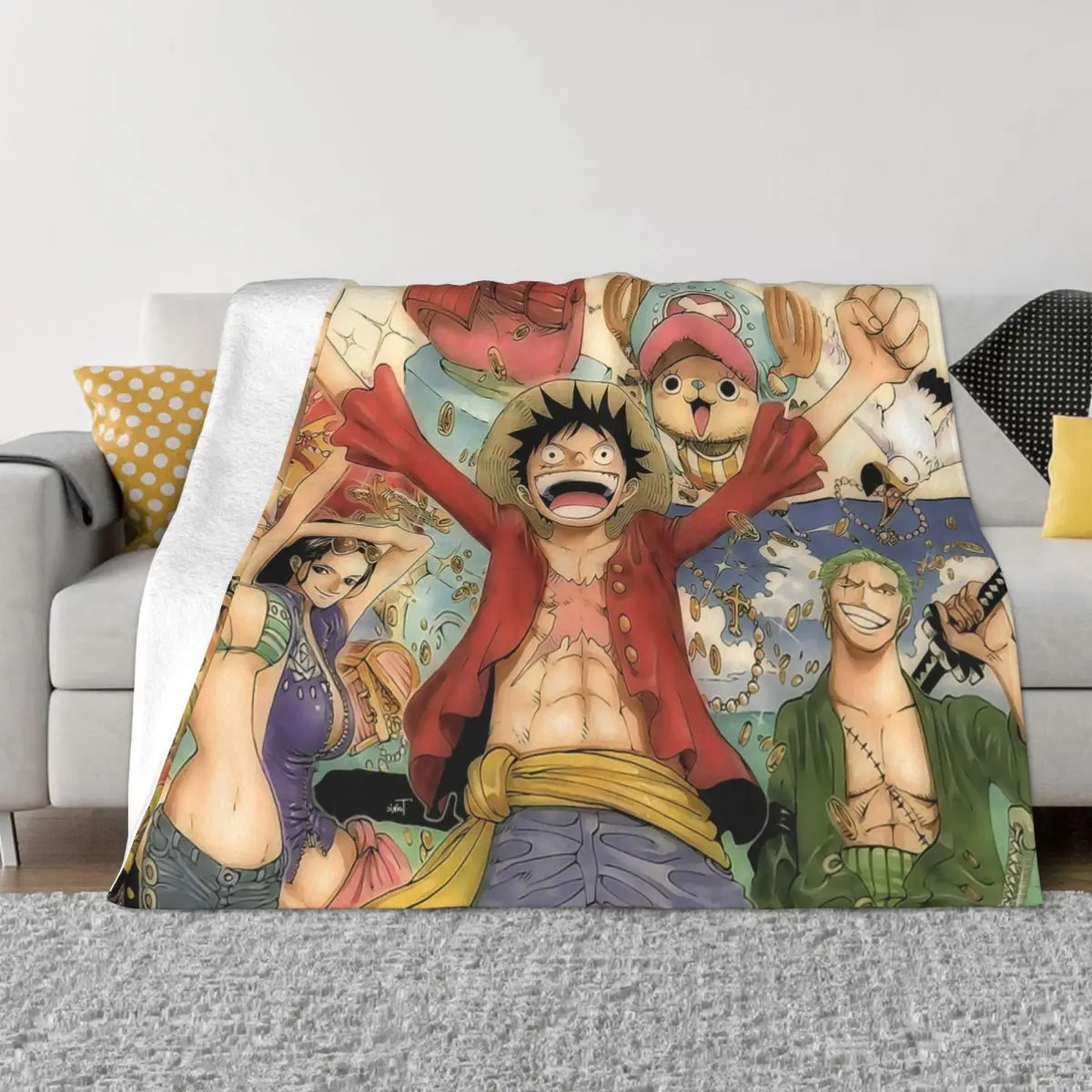 

Японские одеяла аниме манга, фланелевые пледы, одеяла для кровати, дивана, индивидуальные легкие покрывала