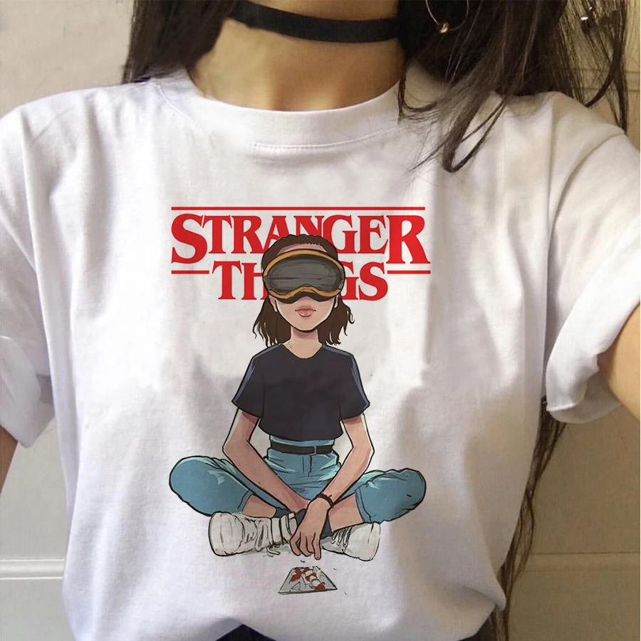 

Stranger Things season 3 T Shirt Women Upside Down Tshirt Eleven Female Graphic grunge T-shirt femme tee Shirts funny clothing