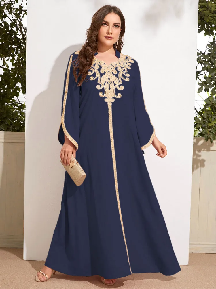 

Muslim Fashion Abayas Dubai Women Dress Eid Ramadan Middle Eastern Turkey Arabian Kaftan Moroccan Islamic Clothing New 2022