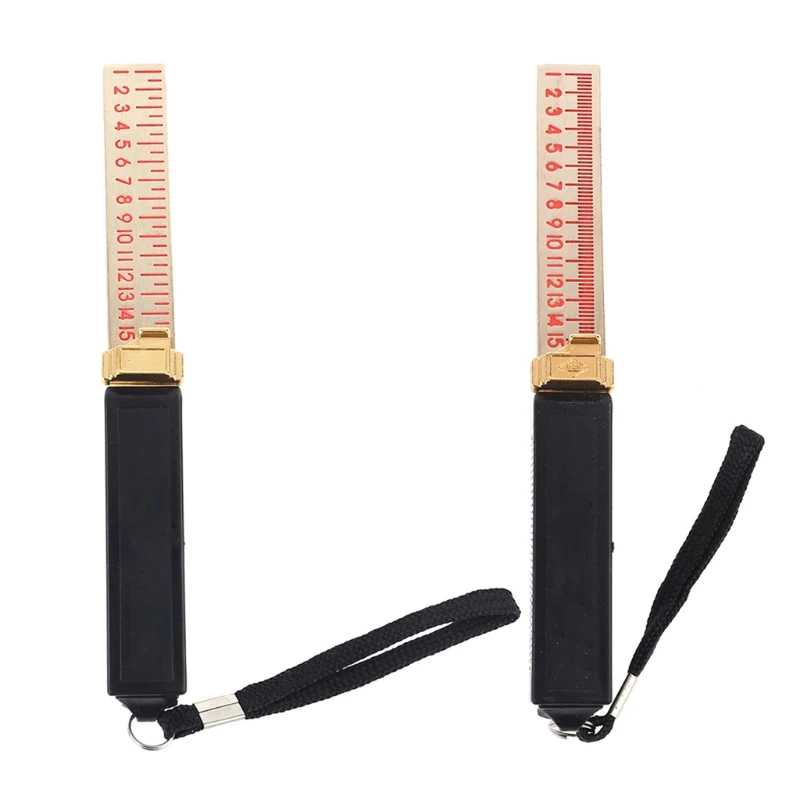 

Feeler Gauge Metric 1-15mm Wedge-Shaped Vernier Feeler Gauge Inspection Tool