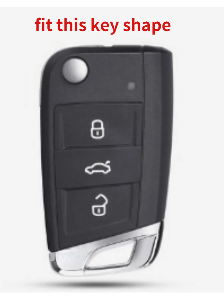 Стразы брелок из ТПУ чехол для автомобильных ключей VW Volkswagen MK7 GTI 7 Golf R Skoda Octavia A7