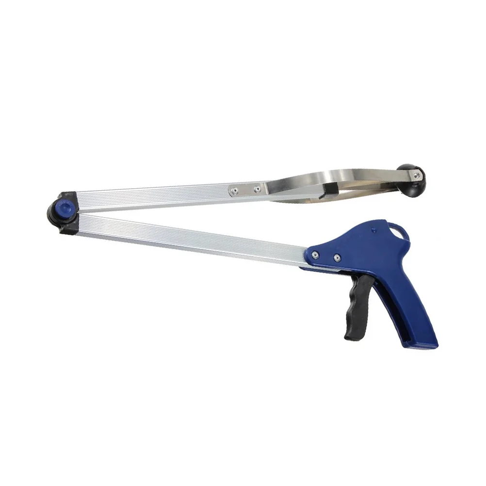 Складной захват для мусора 83 см Reacher инструмент (синий)