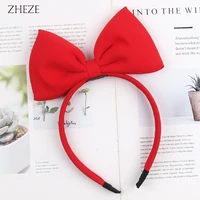new red 6 big sequins bow hairband sweet girls festival headband children party cosplay diy hair accessories femme
