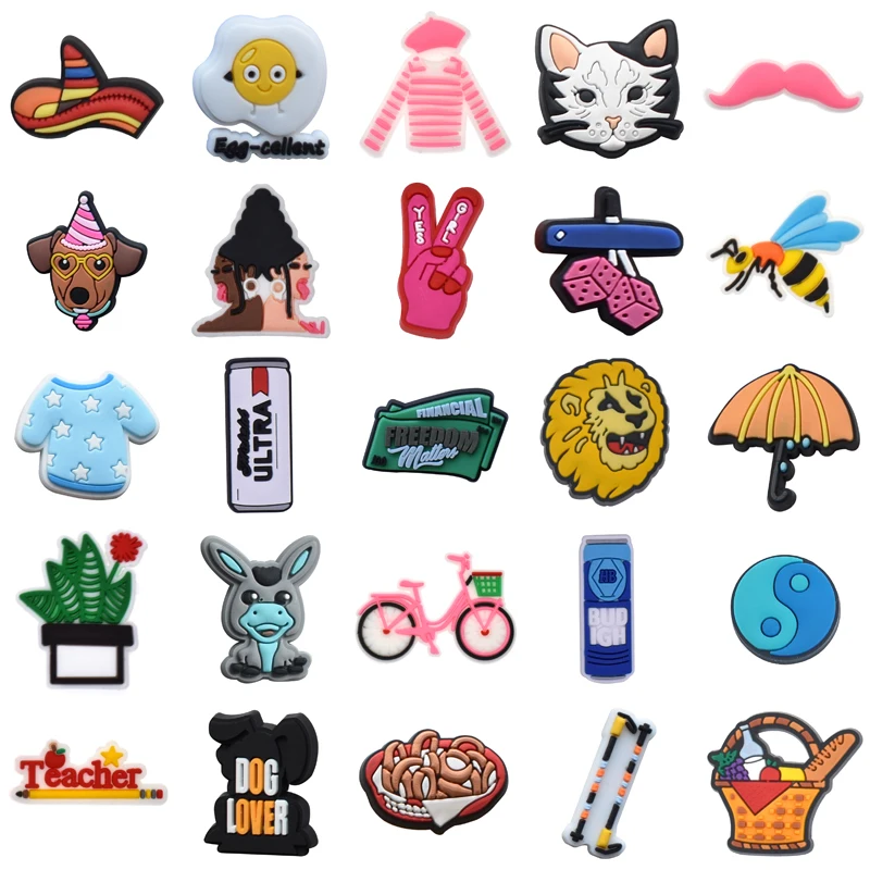 

Kids Men Shoe Charms Para Pins Wholesale Bulk Women Charm Set Jeans Shoes Accessories Gifts Boy Packs Decorations for Crocs Girl