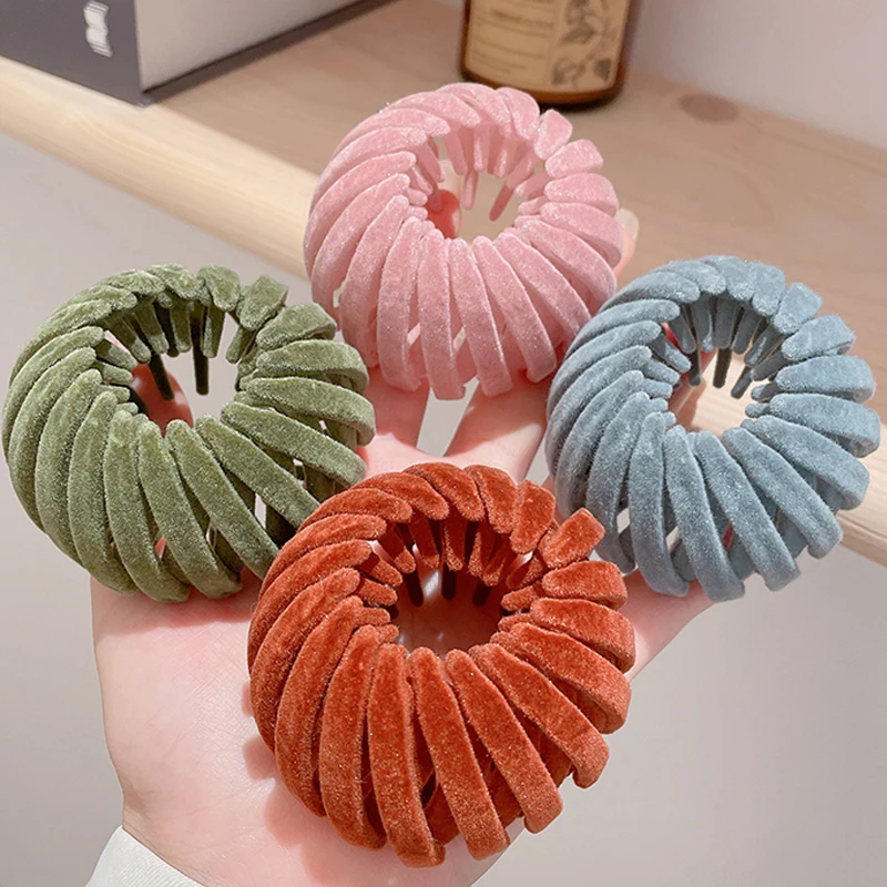 

Новинка модная женская заколка для волос в пучок заколка для конского хвоста заколка для волос в виде птичьего гнезда расширяющиеся аксесс...