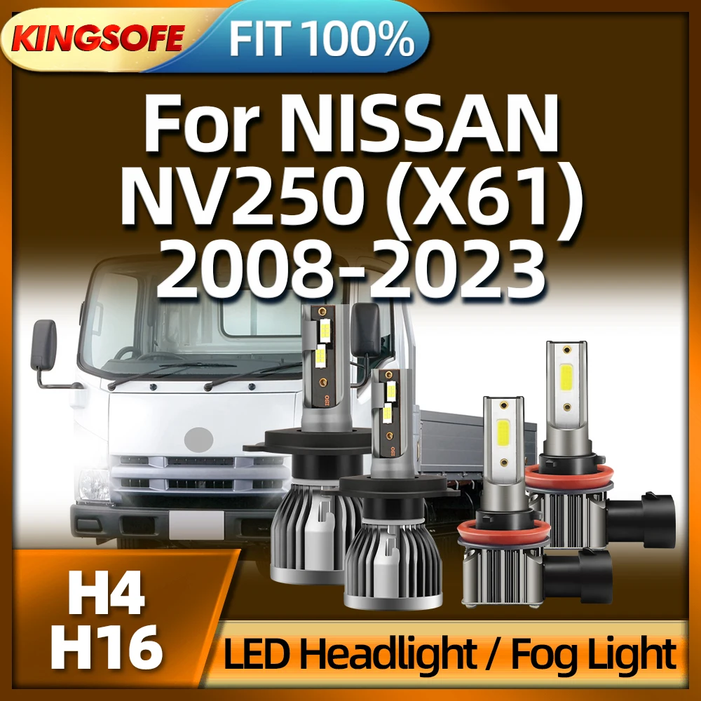 

Светодиодные лампы KINGSOFE H4, H16, противотуманная лампа, лампа 6000K, 2008 лм для NISSAN NV250, 2009, 2010, 2011, 2012, 2013, 20174, 2015, 2016-2023