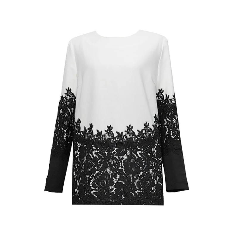 

NIGO Black White Contrast Lace Top #nigo56731