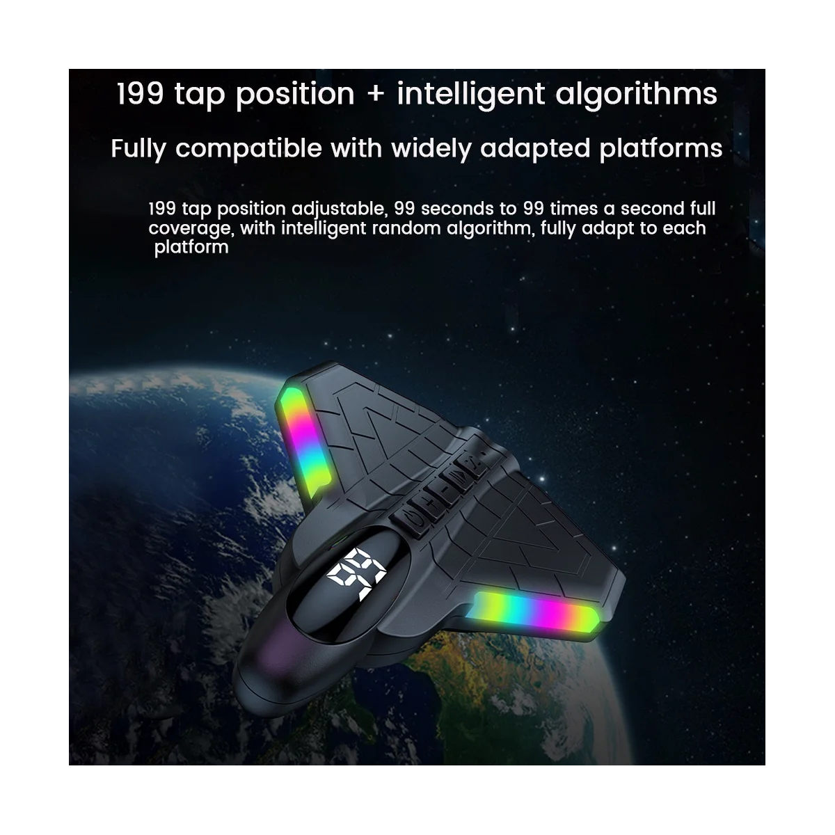 

Auto Clicker for Phone Automatic Phone Screen Finger Clicking Simulator for Gaming Shopping Live Broadcasts-C