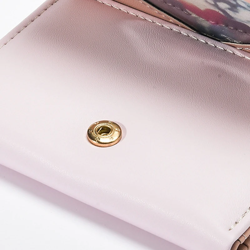 Korean Version Casual Women Wallet Fashion Card Holder PU Leather Short Female Purse Money Clip Wallet Lady Coin Purse monedero