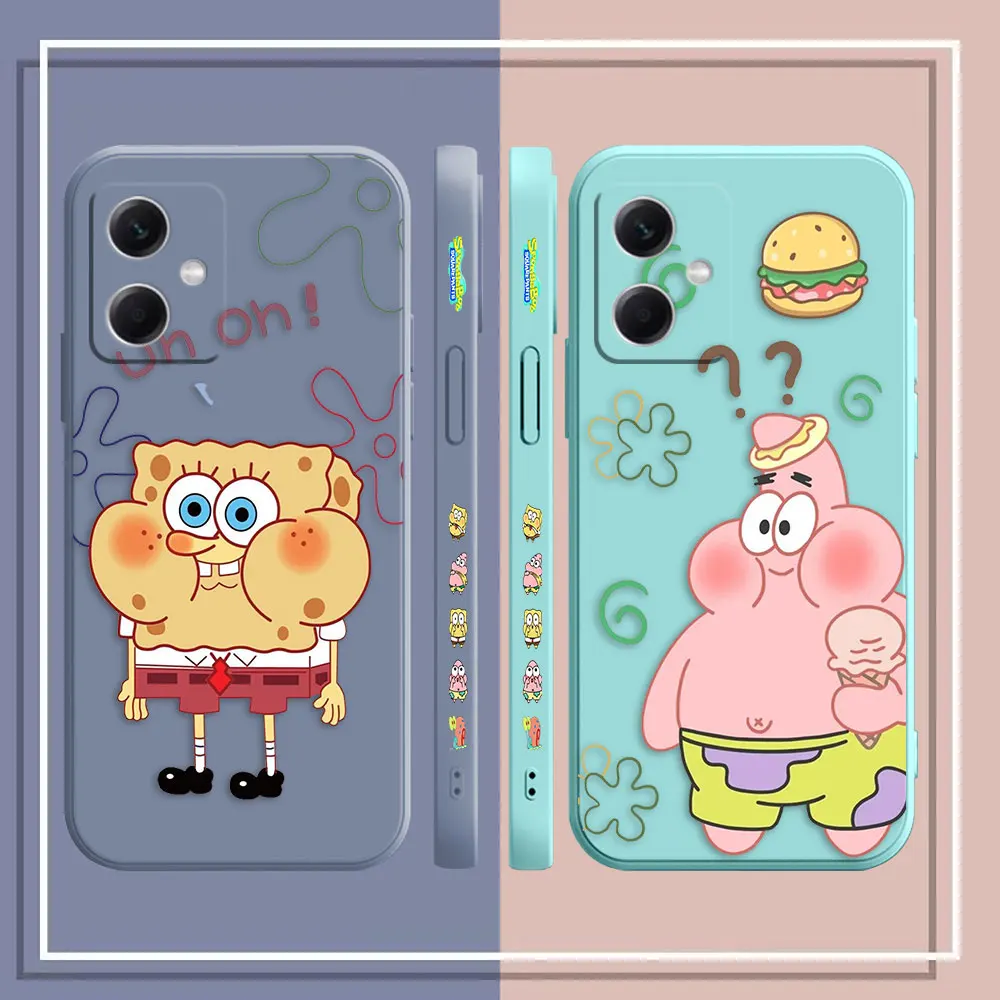 S-Губка Боб S-квадратные брюки для Redmi Note 12 12S 11 11T 11E 11R 11S 10 8 PRO PLUS 4G