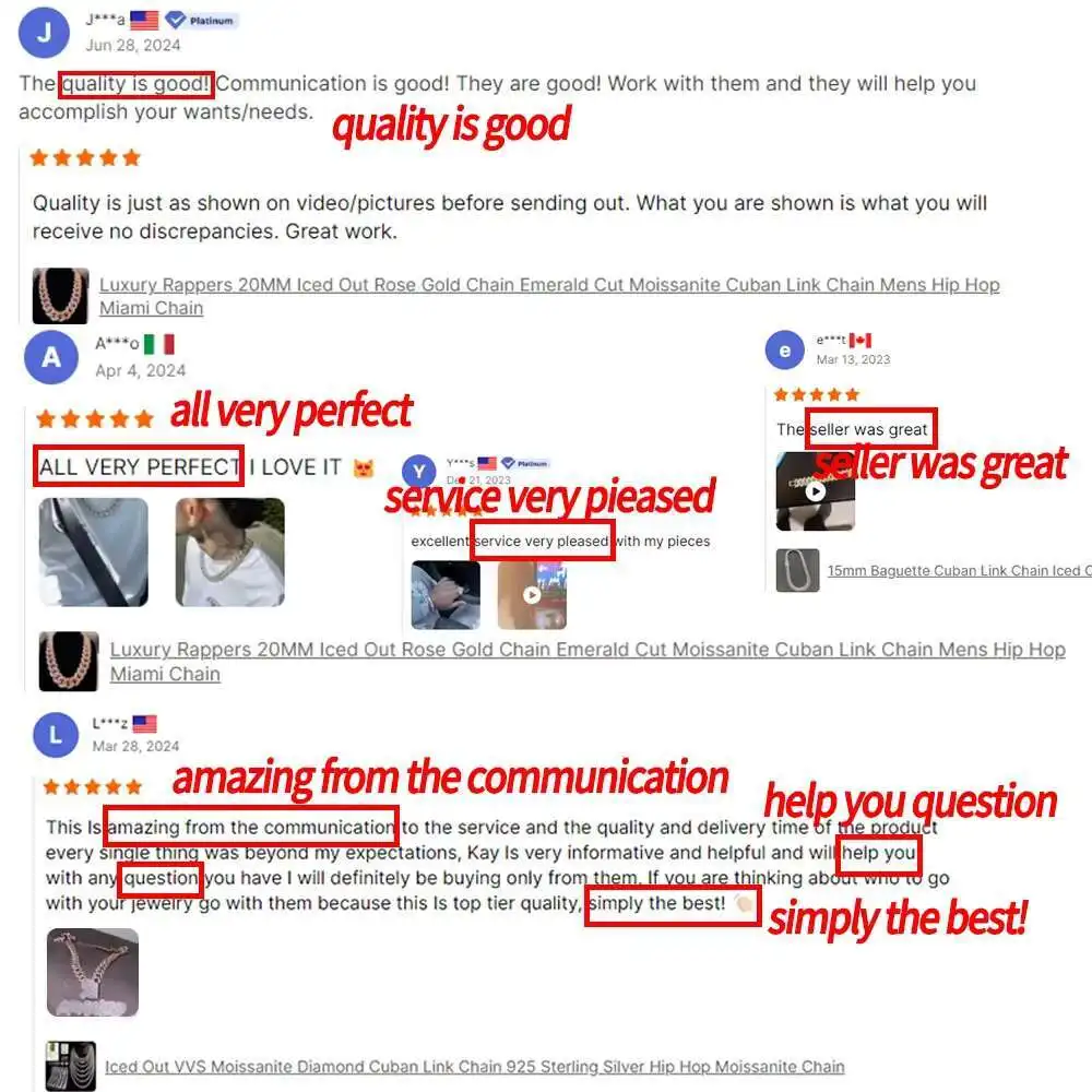 Мужские ювелирные изделия 18 мм муассанит кубинская цепочка зубец установка 925