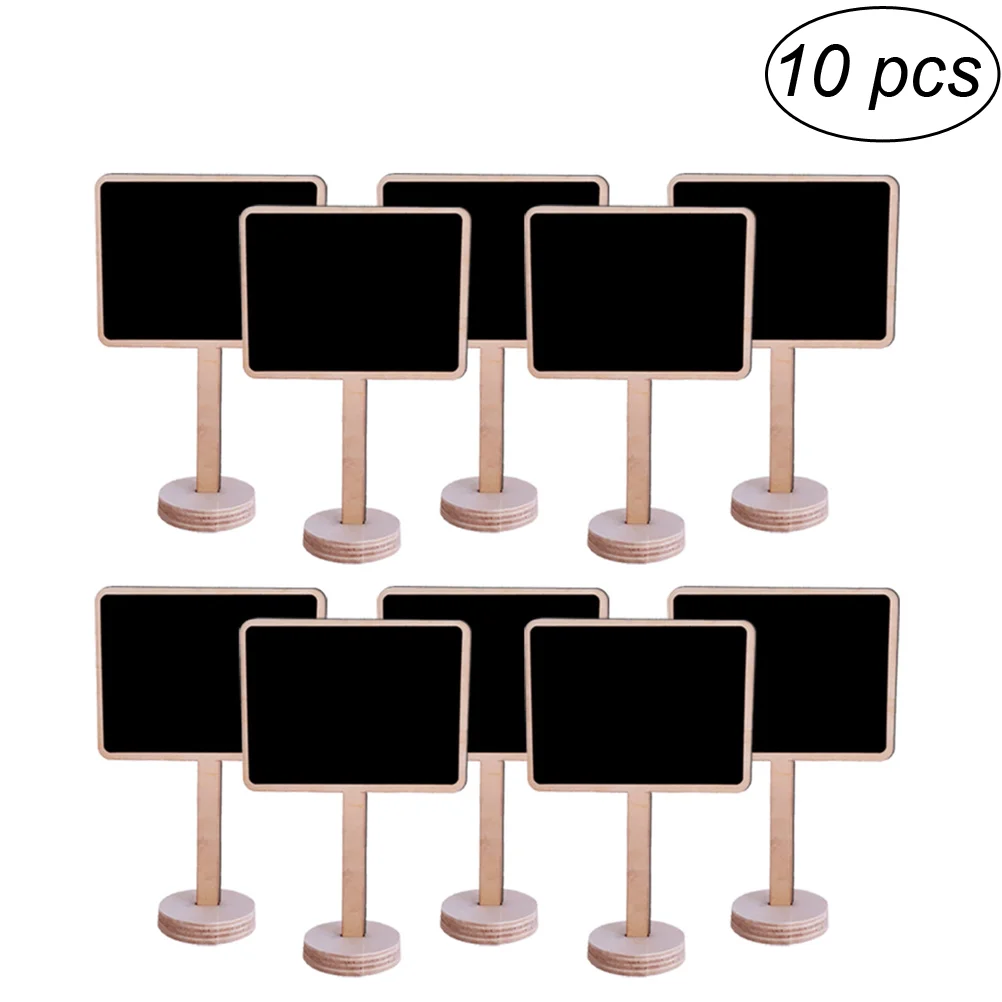 

10PCS Small Blackboard Square Useful Label Decor Table Number for Birthday