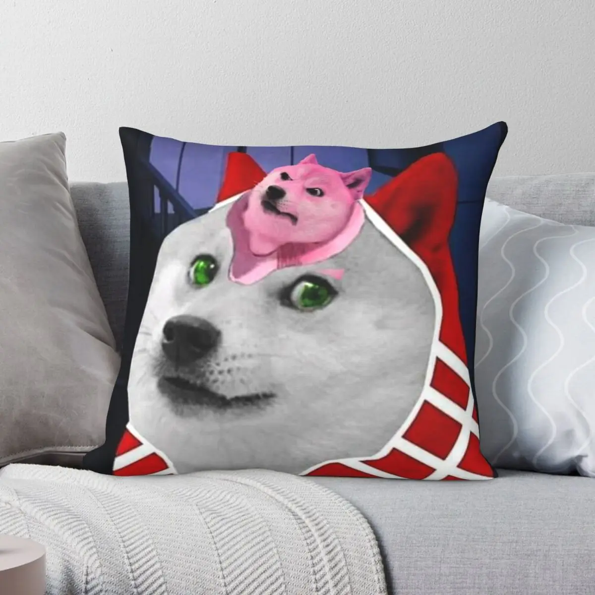 

King темно-красная квадратная подушка, чехол из полиэстера, льна, бархата, с принтом, Декоративная Подушка на молнии, чехол для автомобильной п...