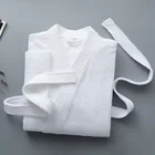 Зимние халаты, японские, мужские, женские, хлопковые полотенца, толстые банные халаты, теплые, удобные, длинные кружевные пижамы, приятная для кожи мягкая ткань