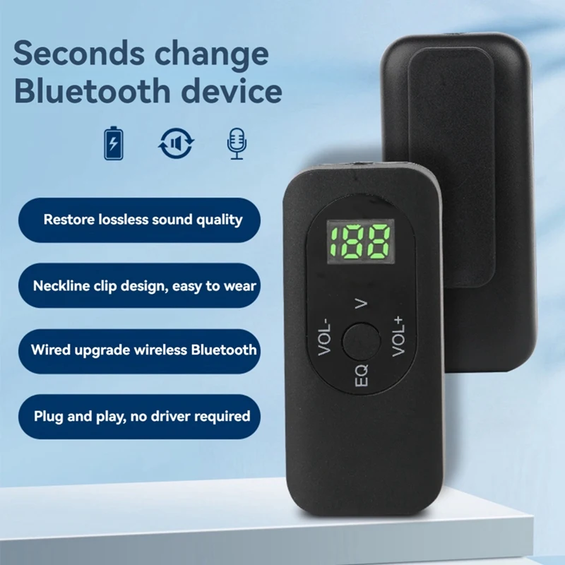 5.1 Bluetooth-приемник адаптер петличный для наушников динамики автомобильная