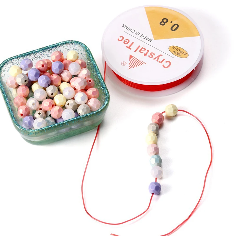 

1 Roll Transparent Crystal Elastic Line Rubber Stretchy Cord For Jewelry Bracelet Making Accessories Thread