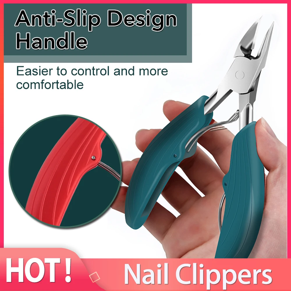 

Stainless Steel Nail Clippers Cutters Toenail Pedicure Manicure Tool Professional Thick Ingrown Paronychia Correction Tools