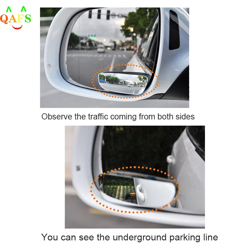 

1 пара = 2 шт. зеркало для слепых зон, широкоугольное регулируемое выпуклое зеркало с углом обзора 360 градусов