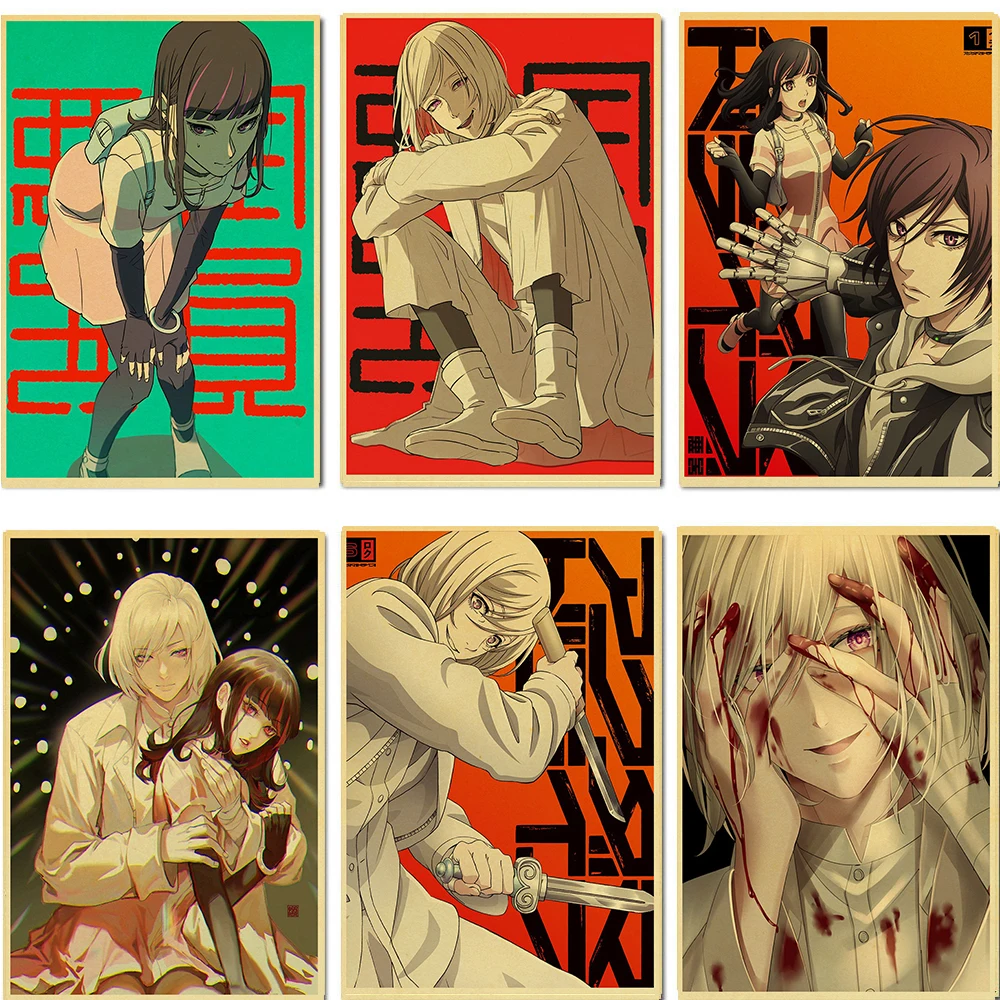 23 стиля на выбор Akudama Drive аниме искусство на холсте постер печать Ретро наклейки на стену для гостиной домашний декор