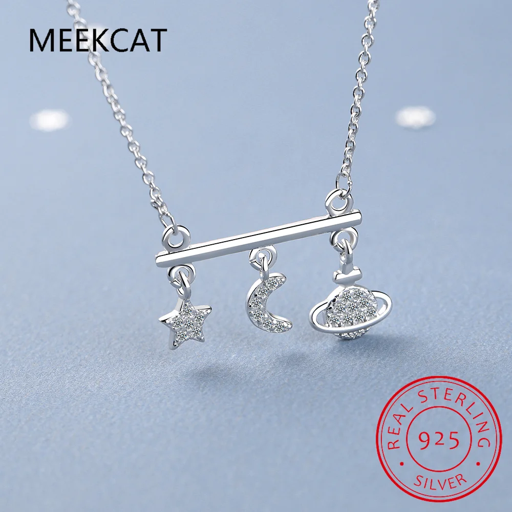 Ожерелье-чокер со звездным небом из стерлингового серебра 925 пробы