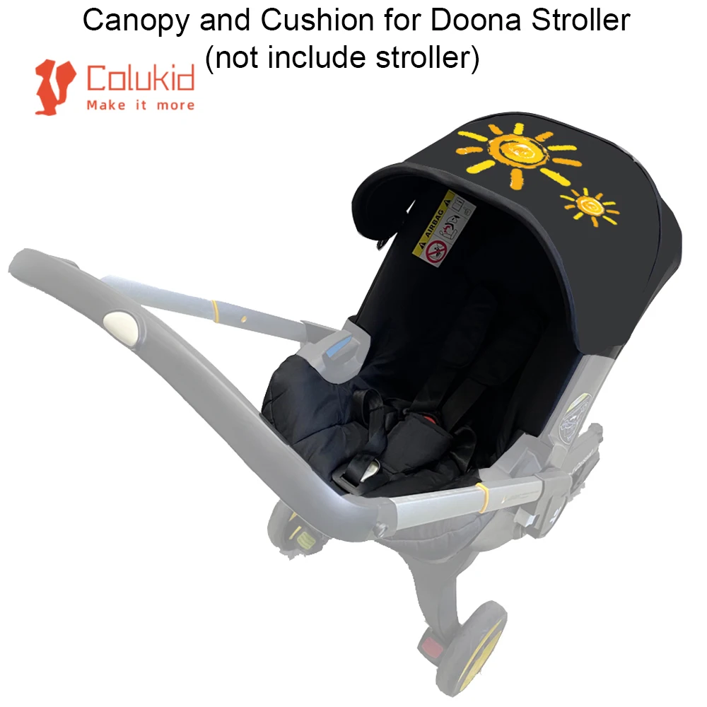 Baby Stroller Seat Cushion Change Kit Cloths Canopy For Doona Car Seat Stroller Accessories