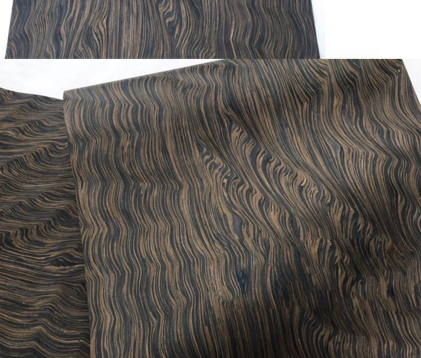 

L:2.5Meters/pcs Width:58cm Thickness:0.2mm Technology Ebony Root Bark Wood Veneer