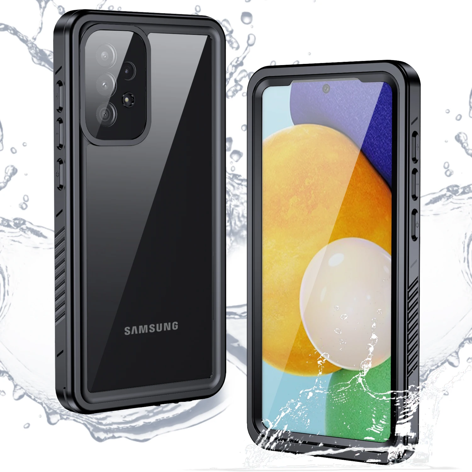 Ip68 Waterpredpepper Waterproof Case For Samsung Galaxy A72 5g 4g Shockproof Snorkelling Underwater Case Cover Built-in Screen