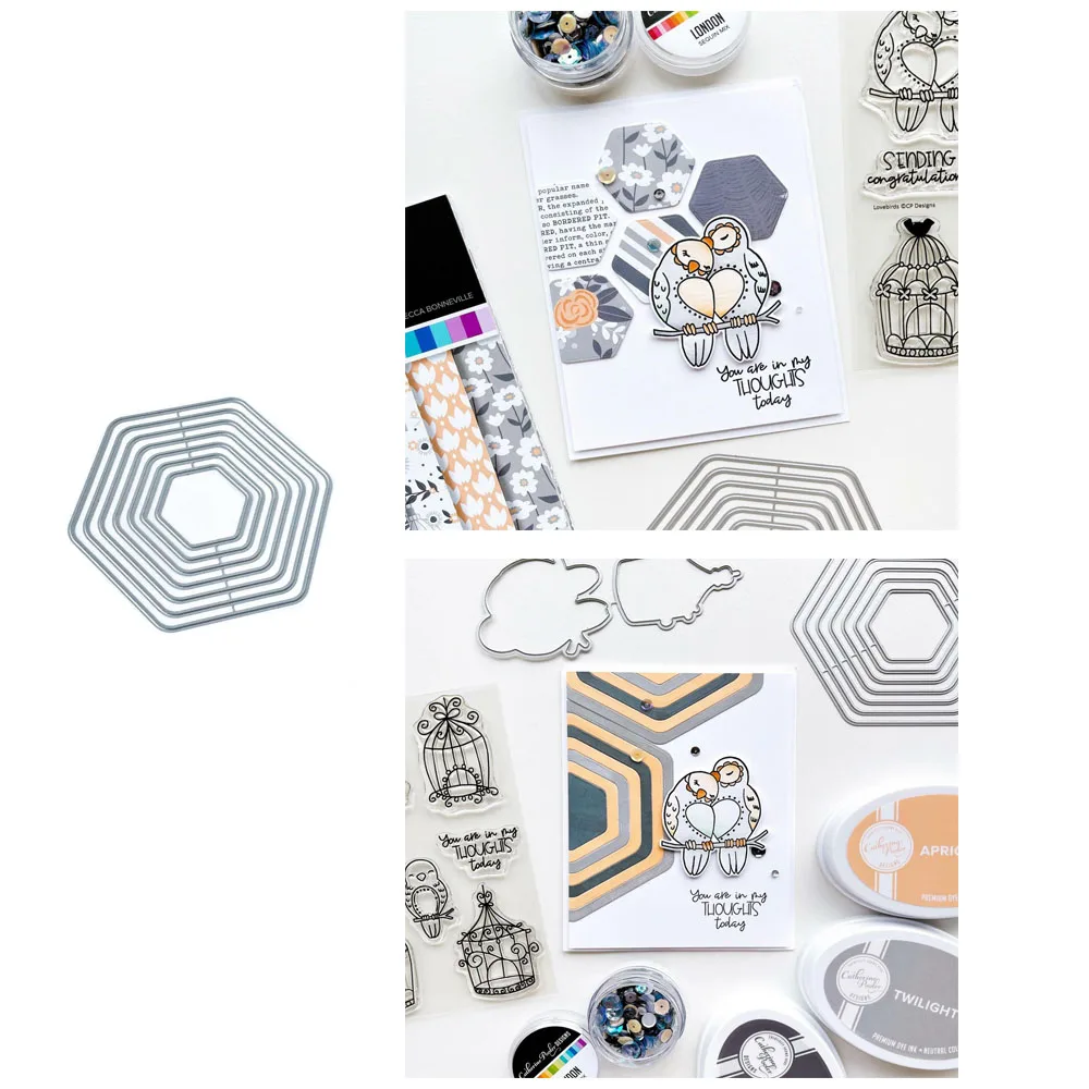 Пентагональная граница Sizz 2022, новый продукт, высечка для рукоделия, скрапбукинга, нож-бабочка, украшение для фотоальбома