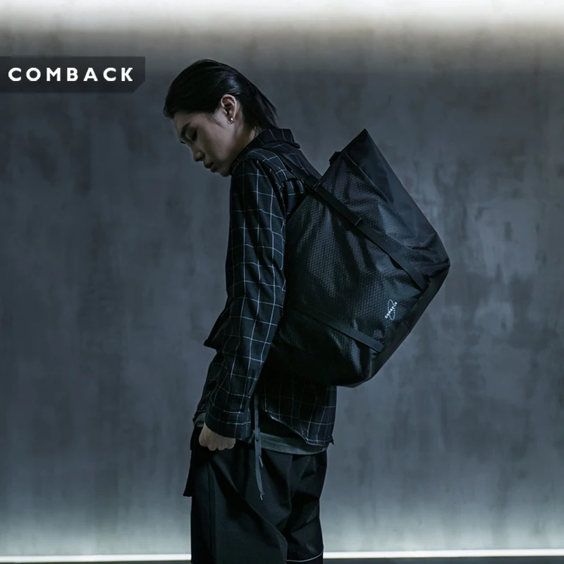 COMBACK X HARDMADE 22SS Tote Bag Large Capacity Men's Travel Fashion Streetwear Darkwear Techwear accessories