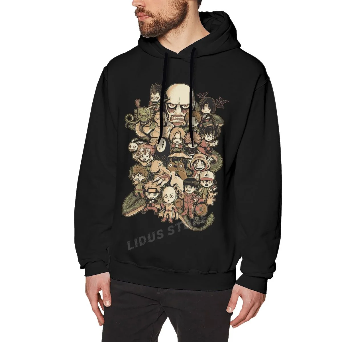 

Anime Party Hoodie Sweatshirts Harajuku Creativity 100% Cotton Streetwear Hoodies