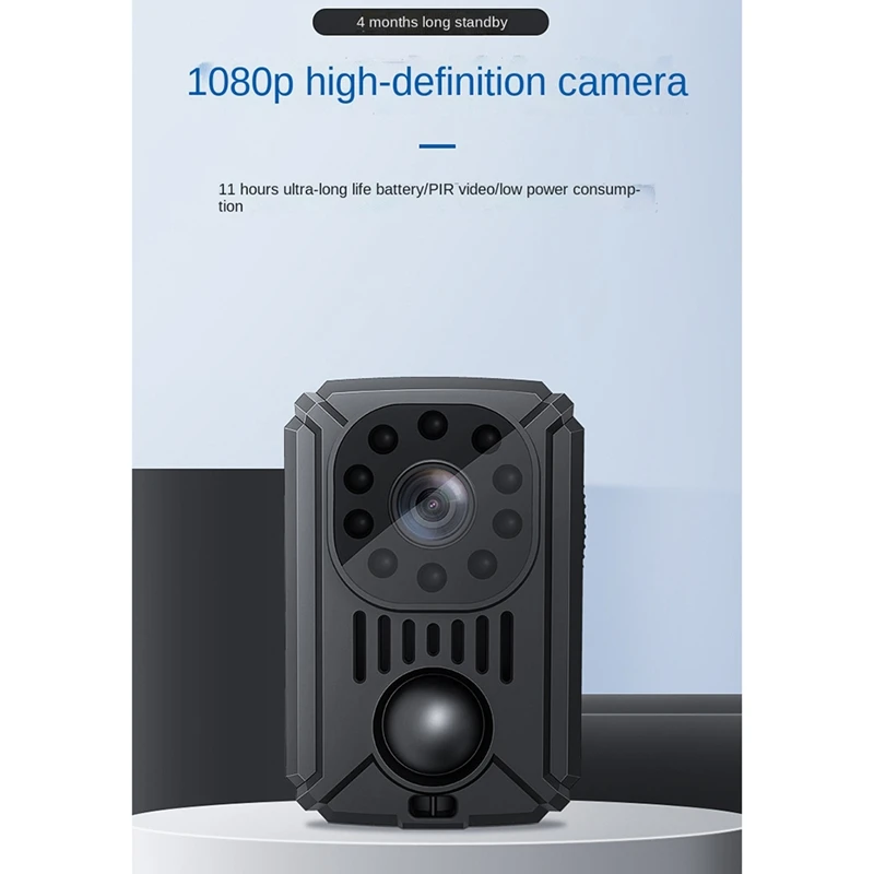 

Миниатюрная Экшн-камера HD 1080P, цифровая смарт-камера с зажимом 8H, автоматическая видеокамера с ночным видением