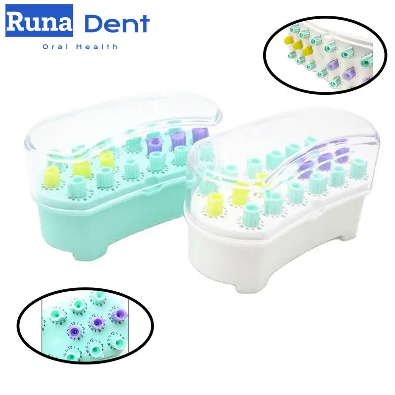 

Autoclavable Dental Root Canal File Sterilization Holder Rack Counting Box Disinfection Box Green/white Dental Lab Equipment