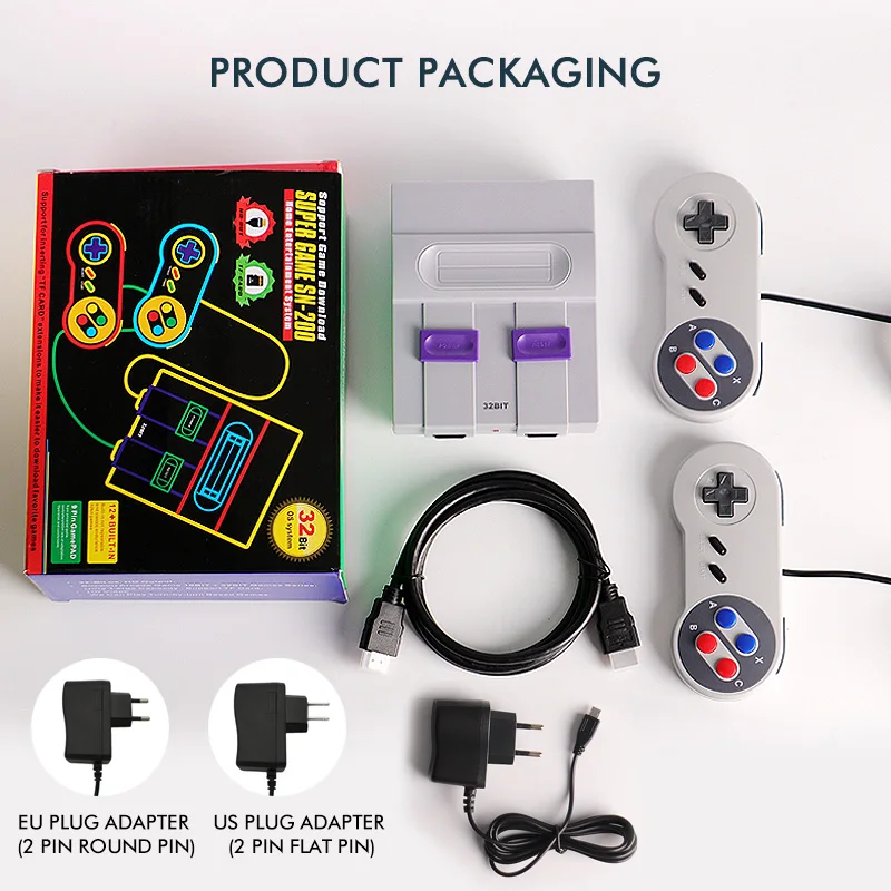 32-битная ностальгическая ТВ-видео игровая консоль с поддержкой 4K HDMI TV и